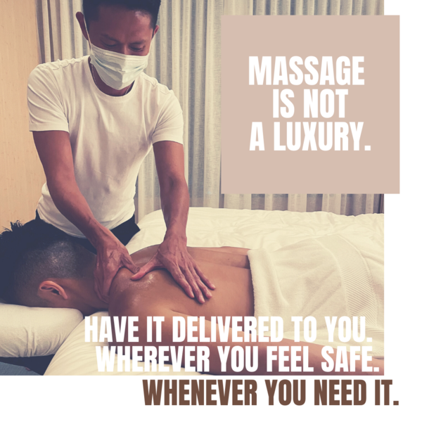 Get a professional massage and have it delivered to your doorstep.  