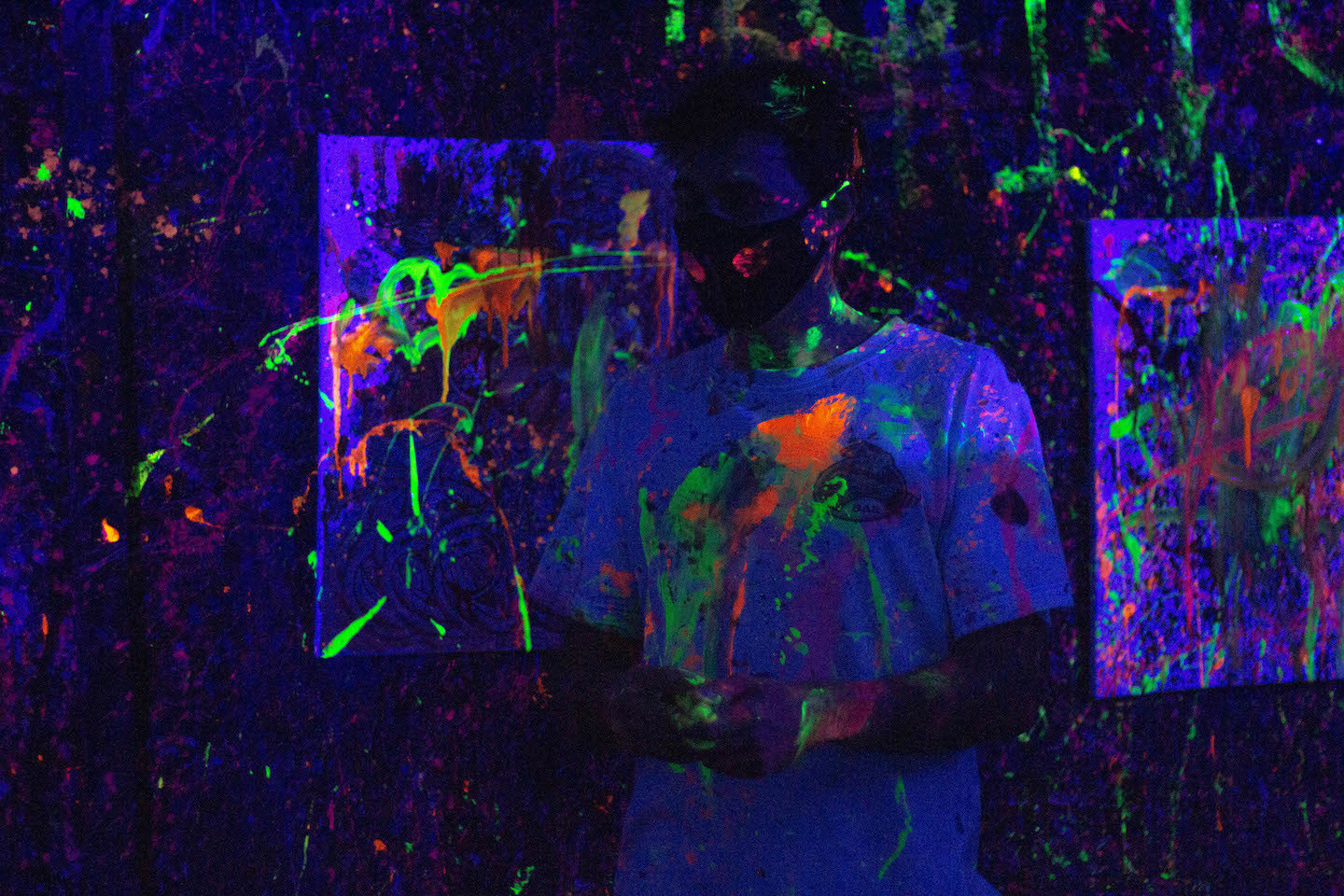 Splat Paint House Now Has Glow-In-The-Dark Neon Paint Parties With Water  Guns At Upper Thomson splat paint house