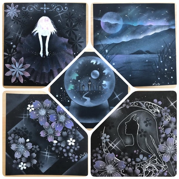 在暗黑中的光明。
至愛黑紙系列。
控粉丶指頭摔粉角度，畫面設計佈局